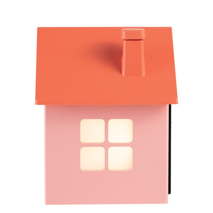 Ψηφιακό Ρολόι Ξυπνητήρι LED Life Tiny House Peach 221-0454