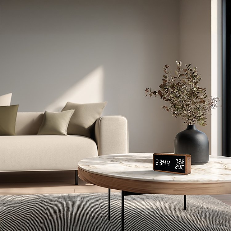 Life Noble Sapele 221-0455 Ψηφιακό Θερμόμετρο Υγρόμετρο Ξύλο