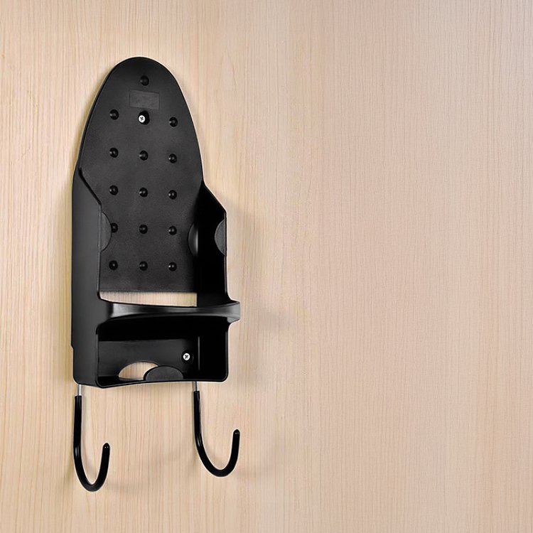LiFE UPRIGHT BLACK Επιτοίχια Βάση Στήριξης Σίδερου Και Σιδερώστρας 221-0468