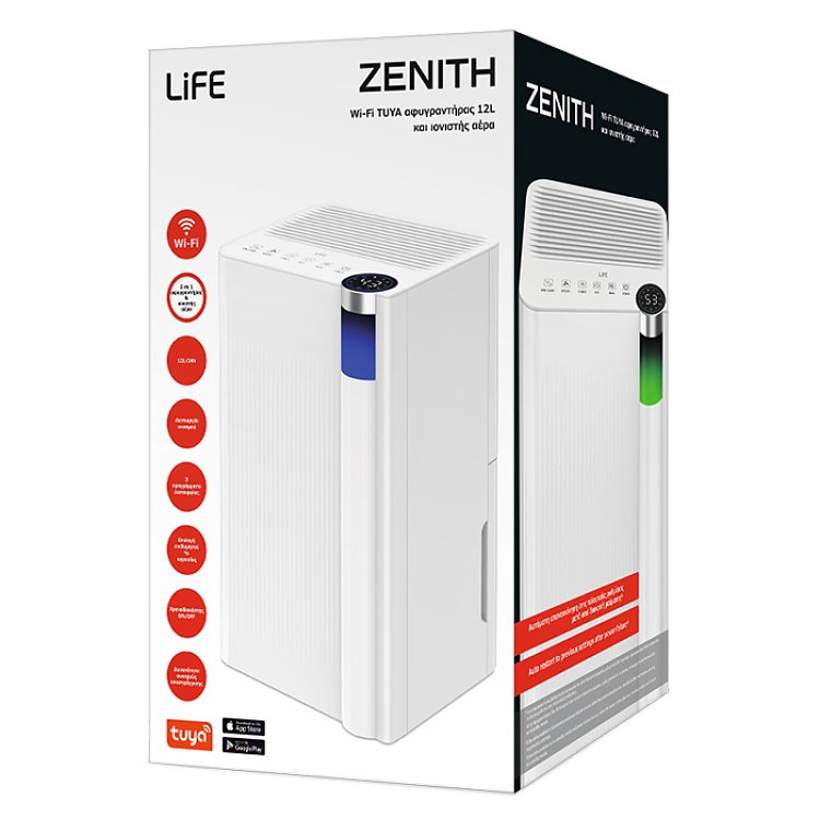Life Zenith 221-0478 Αφυγραντήρας Wi-Fi Ιονιστής 12L