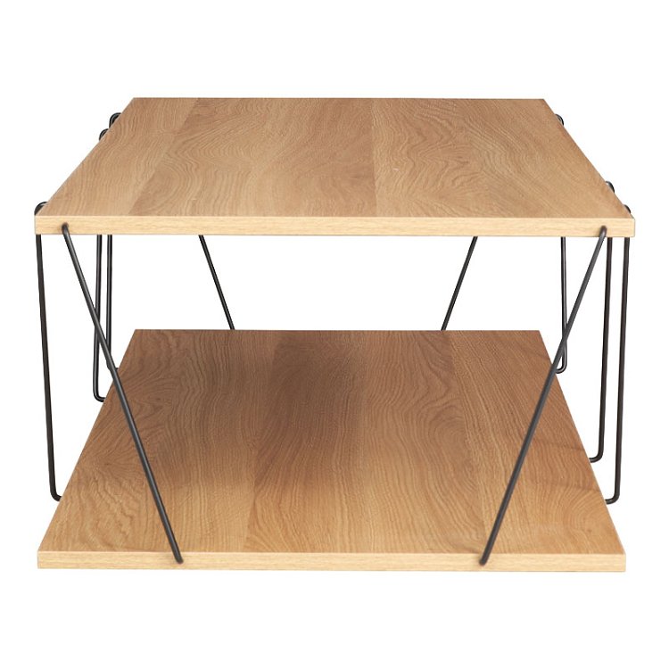 Τραπέζι σαλονιού Tars pakoworld sonoma-μαύρο 120x50x30εκ 225-000023