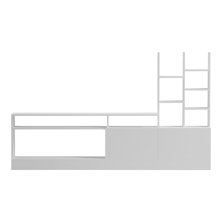 Σύνθετο σαλονιού Seruno pakoworld λευκό 170x25x100εκ 230-000067