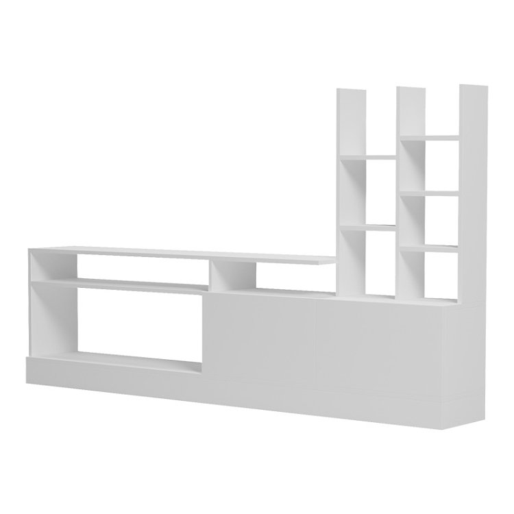 Σύνθετο σαλονιού Seruno pakoworld λευκό 170x25x100εκ 230-000067