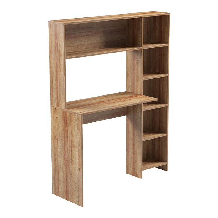 Γραφείο με βιβλιοθήκη Janson pakoworld oak 113.2x40x141.8εκ 230-000082