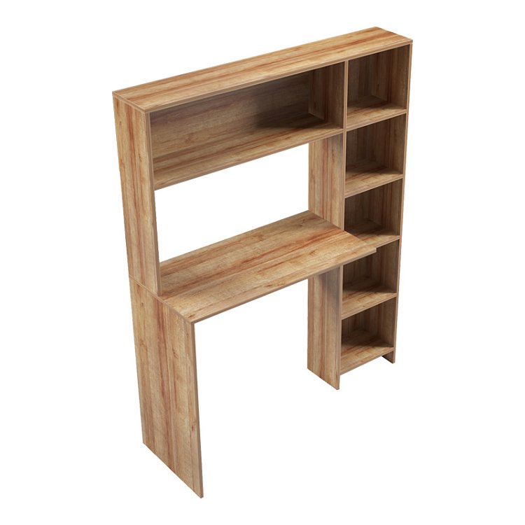 Γραφείο με βιβλιοθήκη Janson pakoworld oak 113.2x40x141.8εκ 230-000082