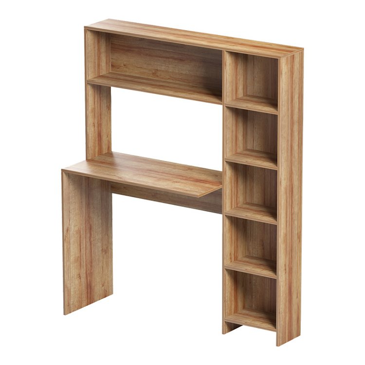 Γραφείο με βιβλιοθήκη Janson pakoworld oak 113.2x40x141.8εκ 230-000082