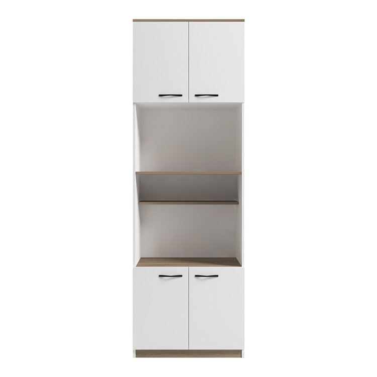 Ντουλάπα κουζίνας Rowan pakoworld σε λευκή-sonoma απόχρωση 60x42x182εκ 230-000085