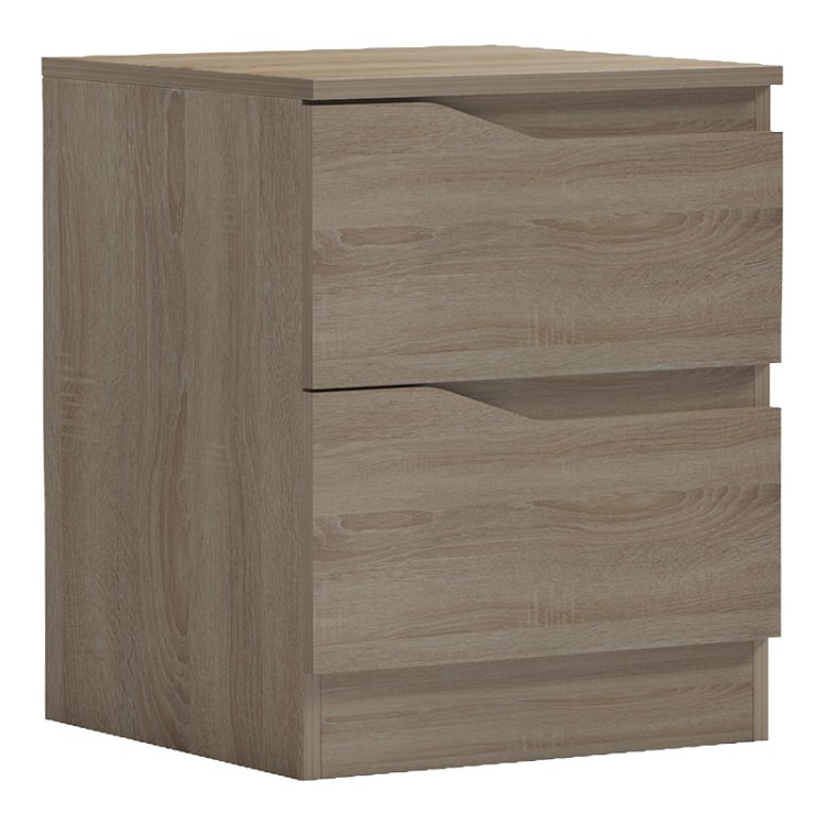 Κομοδίνο Verena pakoworld sonoma 40x40x50εκ 230-000138