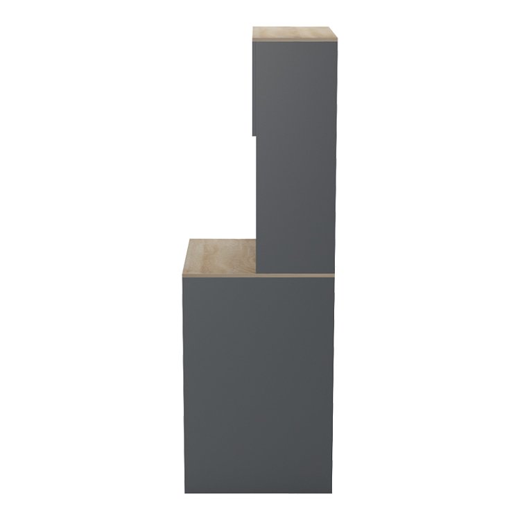 Έπιπλο πλυντηρίου Chaxe pakoworld ανθρακί-sonoma 65x32.5x183.6εκ 230-000203