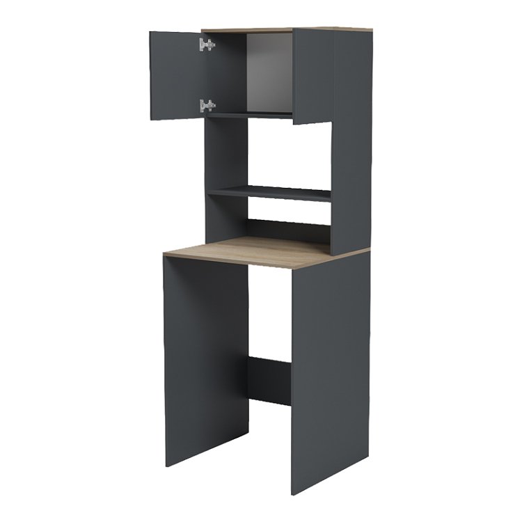 Έπιπλο πλυντηρίου Chaxe pakoworld ανθρακί-sonoma 65x32.5x183.6εκ 230-000203