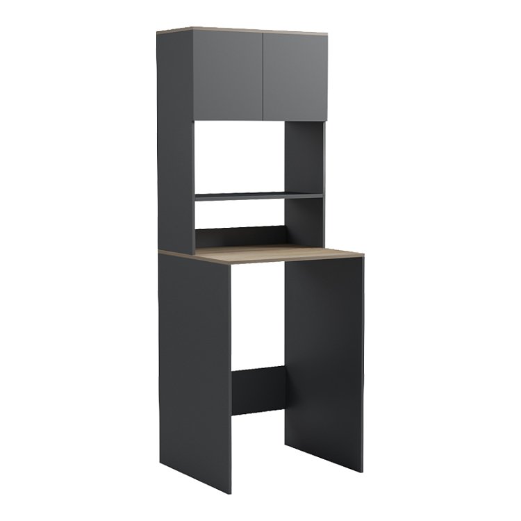 Έπιπλο πλυντηρίου Chaxe pakoworld ανθρακί-sonoma 65x32.5x183.6εκ 230-000203