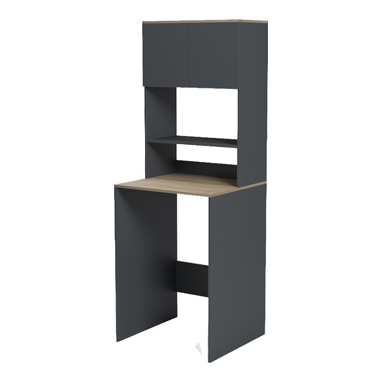 Έπιπλο πλυντηρίου Chaxe pakoworld ανθρακί-sonoma 65x32.5x183.6εκ 230-000203