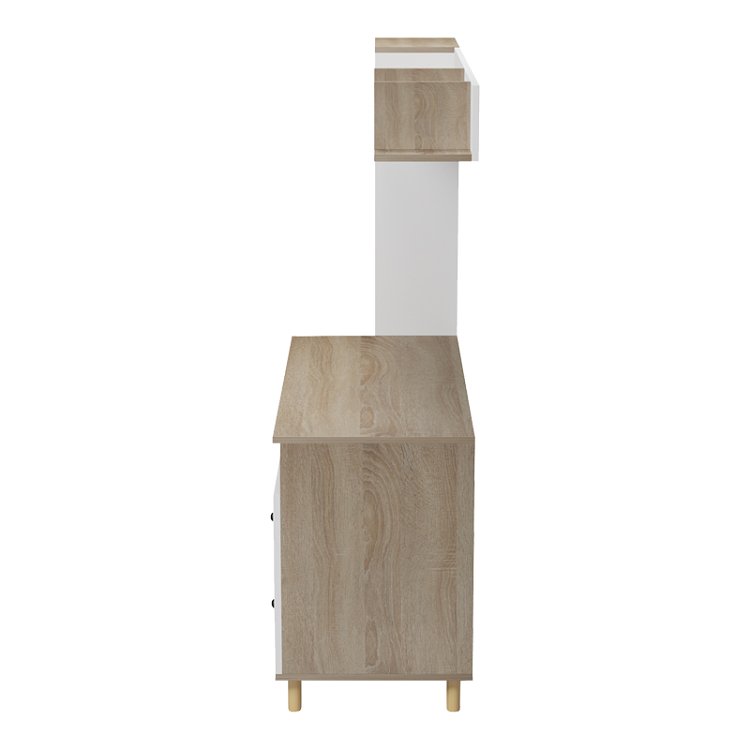 Σύνθεση γραφείου Kontor pakoworld sonoma-λευκό 160x50x158,2εκ 230-000211