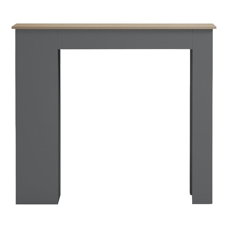 Τραπέζι μπαρ Riff pakoworld ανθρακί-επιφάνεια sonoma 120x55x105εκ 230-000264