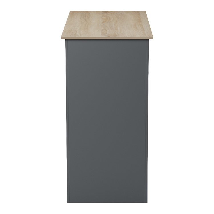 Τραπέζι μπαρ Riff pakoworld ανθρακί-επιφάνεια sonoma 120x55x105εκ 230-000264