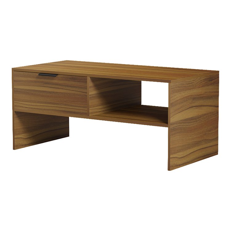 Τραπέζι σαλονιού Felina pakoworld καρυδί 100x50x45εκ 230-000266