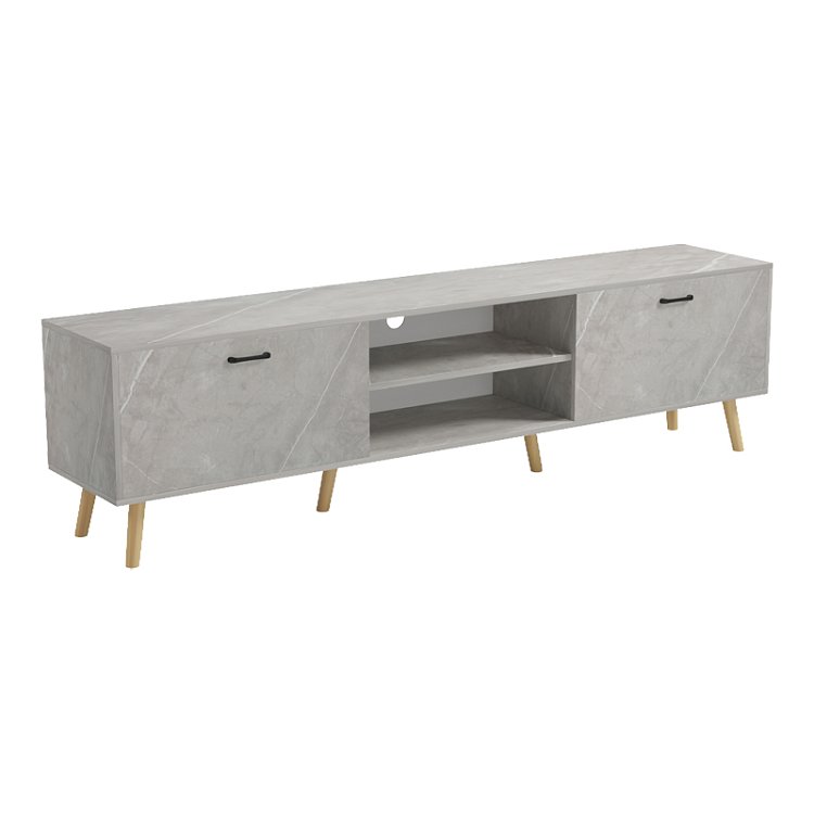Έπιπλο τηλεόρασης Gorna pakoworld μπεζ εφέ μαρμάρου 180x35x48.6εκ 230-000268