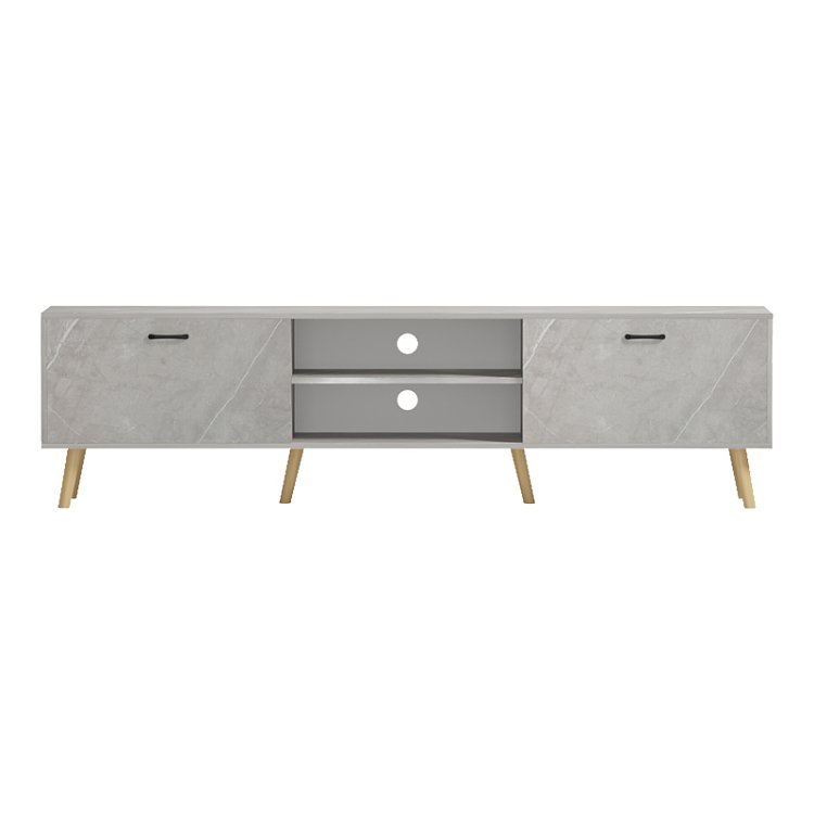 Έπιπλο τηλεόρασης Gorna pakoworld μπεζ εφέ μαρμάρου 180x35x48.6εκ 230-000268