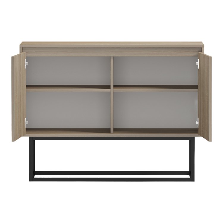 Μπουφές Dabia pakoworld sonoma-πόδι μαύρο μέταλλο 100x40x74εκ 230-000269