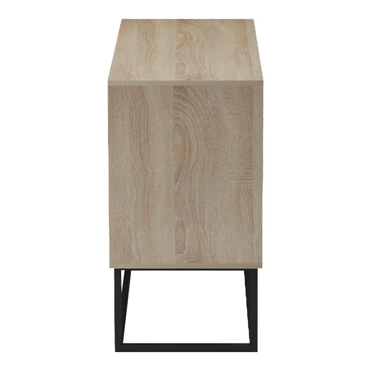 Μπουφές Dabia pakoworld sonoma-πόδι μαύρο μέταλλο 100x40x74εκ 230-000269