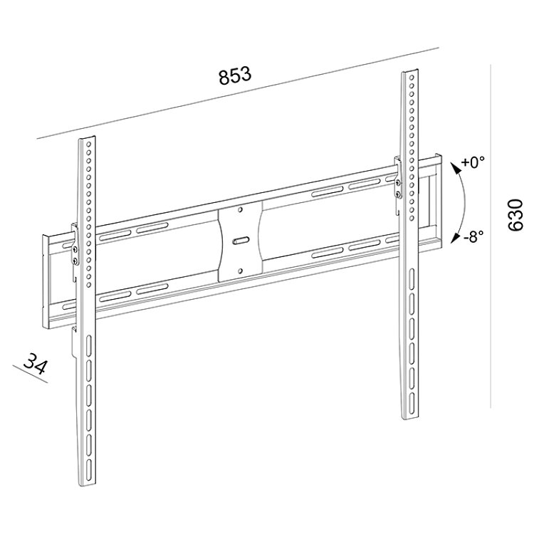 SONORA WONDERWALL 800 TILT Βάση Τοίχου 32"-80" 230-0069