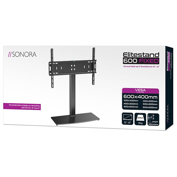 SONORA ELITESTAND 600 FIXED Επιτραπέζια Βάση 32"-65" 230-0077