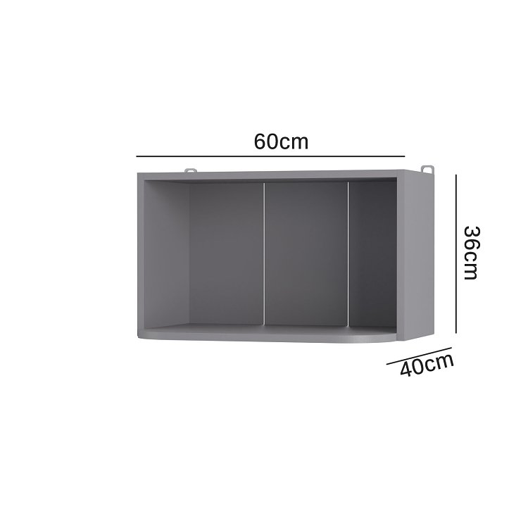 Craft Πάνω Ντουλάπι Γραφίτης 60x40x36εκ WM6036GRAPH