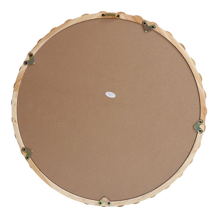 Καθρέπτης Specio pakoworld ξύλο σε φυσική απόχρωση Φ60x4.5εκ 233-000041