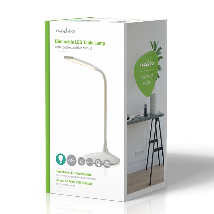 Nedis LTLG3M1WT2 Φωτιστικό Γραφείου LED Λευκό 233-0005