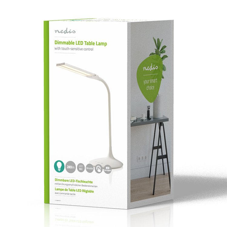 Nedis LTLG3M1WT4 Φωτιστικό Γραφείου LED Λευκό 233-0007