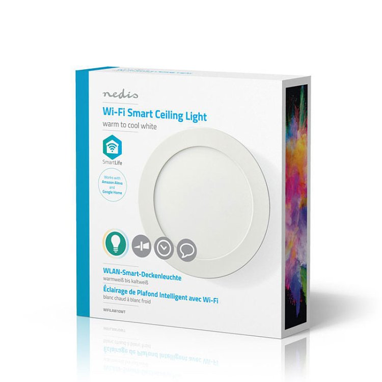 Nedis WIFILAW10WT Wi-Fi Smart Φωτιστικό Οροφής LED Λευκό 233-1576