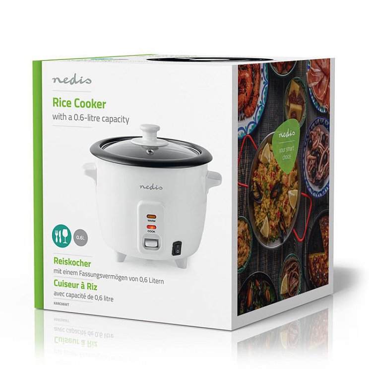 NEDIS KARC06WT Βραστήρας Ρυζιού 0.6L 300W 233-1584