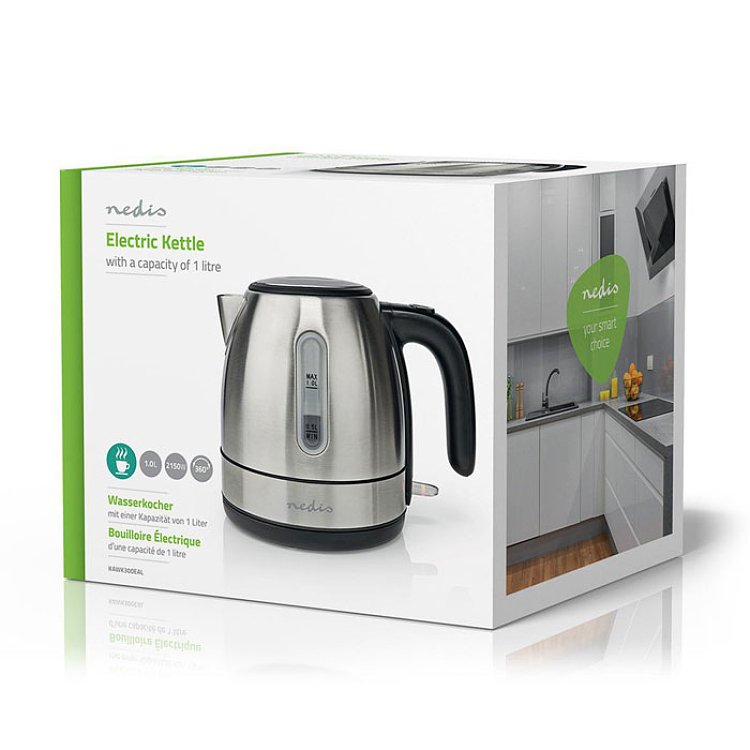 NEDIS KAWK300EA Βραστήρας Inox 1L 233-1679