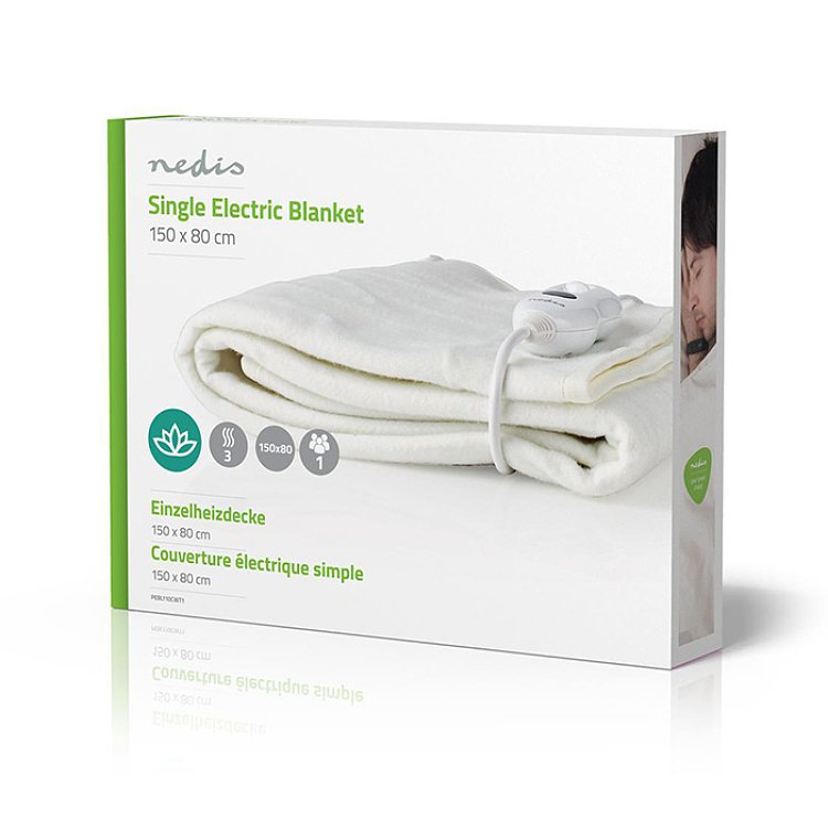 Nedis PEBL110CWT1 Ηλεκτρικό Υπόστρωμα Μονό 150x80cm 233-2056