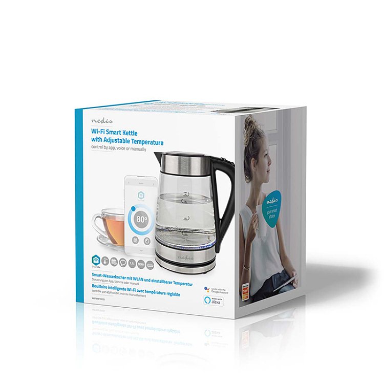 NEDIS WIFIWK10CGS Βραστήρας Γυάλινος Smart WiFi 233-2250