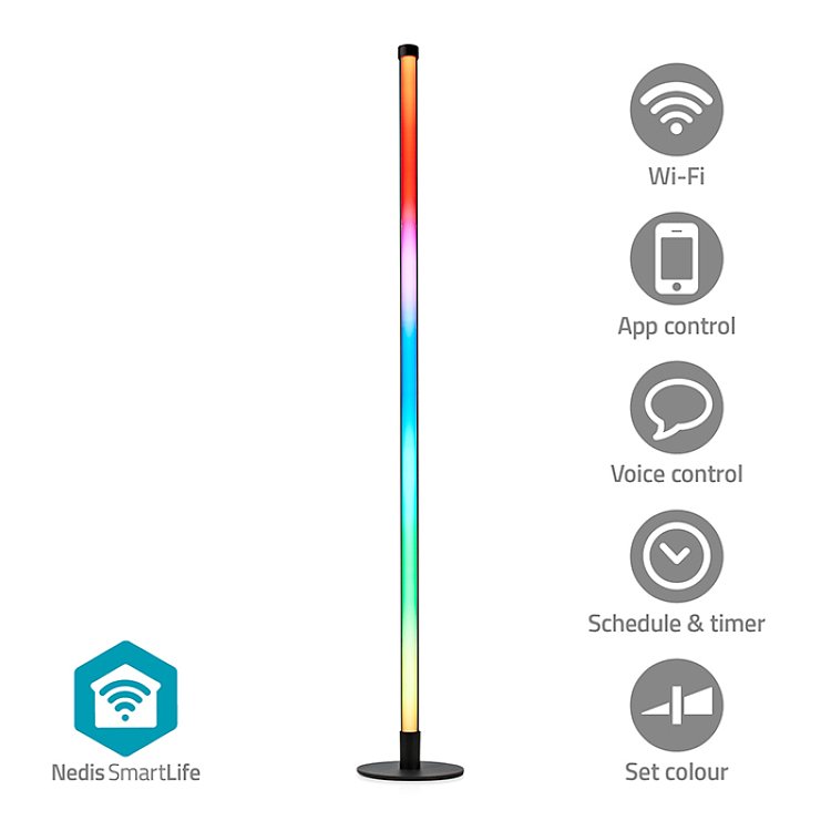Nedis WIFILD20RGBW Wi-Fi Smart Φωτιστικό Δαπέδου LED RGBW 10W 233-2464