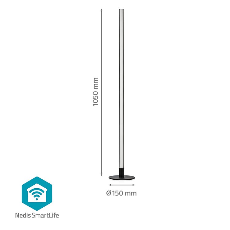 Nedis WIFILD20RGBW Wi-Fi Smart Φωτιστικό Δαπέδου LED RGBW 10W 233-2464