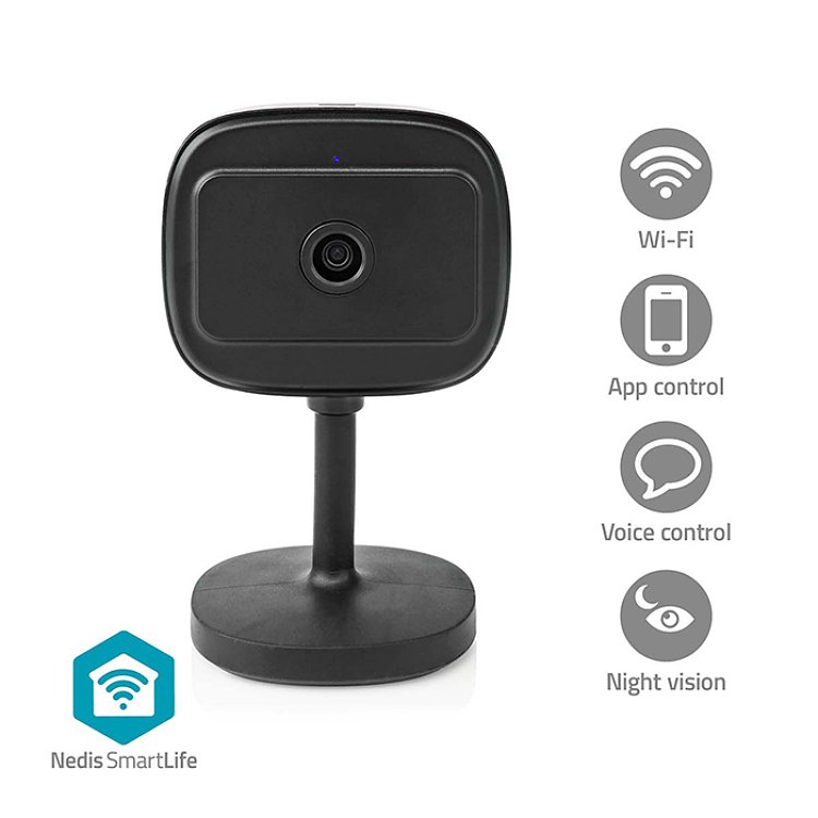 NEDIS WIFICI07CBK  Κάμερα Εσωτερικού Χώρου Wi-Fi Smart IP Full HD 1080p 233-2470