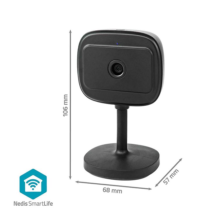 NEDIS WIFICI07CBK  Κάμερα Εσωτερικού Χώρου Wi-Fi Smart IP Full HD 1080p 233-2470