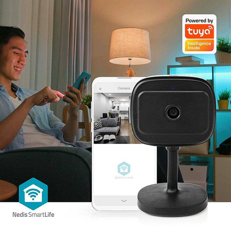 NEDIS WIFICI07CBK  Κάμερα Εσωτερικού Χώρου Wi-Fi Smart IP Full HD 1080p 233-2470