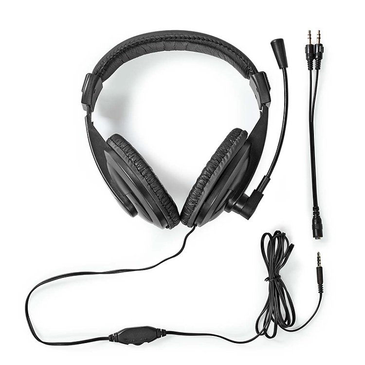 NEDIS CHST210BK Στερεοφωνικό Over-Ear Headset 233-2702
