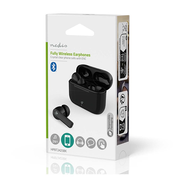 NEDIS HPBT2425BK Bluetooth Ακουστικά Handsfree ENC 233-2742