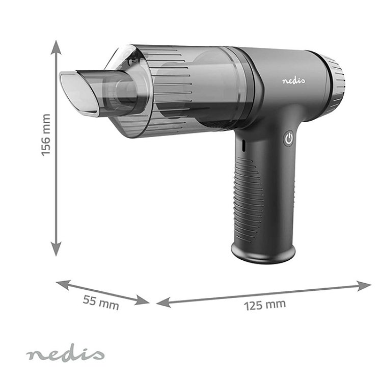 Nedis VCHHR100BK Σκουπάκι Χειρός Μαύρο