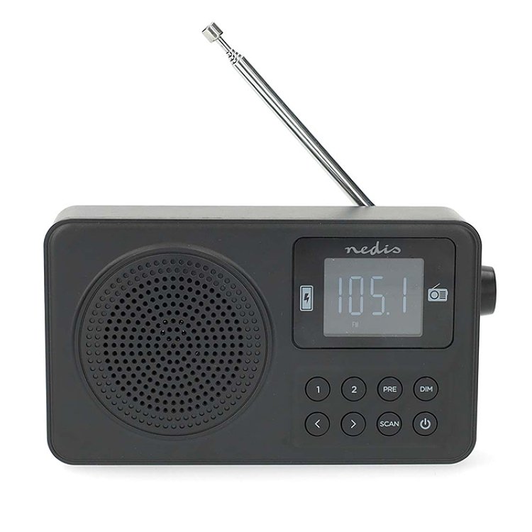 NEDIS RDFM2225BK Φορητό Επαναφορτιζόμενο Ραδιόφωνο 233-2826