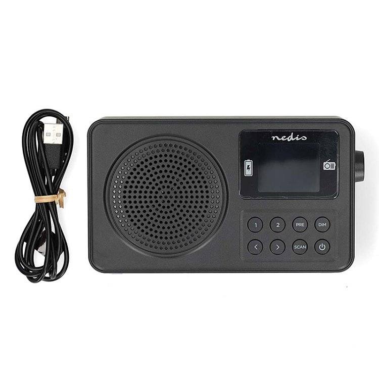 NEDIS RDFM2225BK Φορητό Επαναφορτιζόμενο Ραδιόφωνο 233-2826