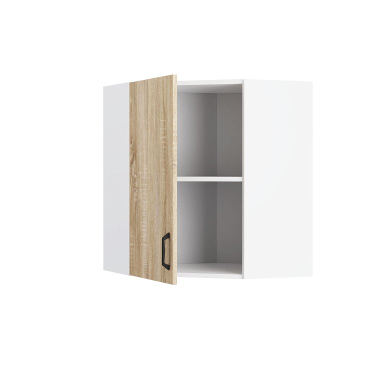 Modest Πάνω Ντουλάπι Γωνιακό Σονόμα 60-60x30x72cm WC6072M01