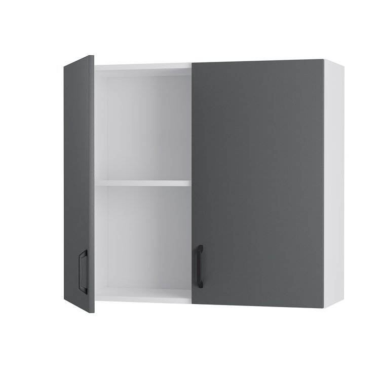 Modest Πάνω Ντουλάπι Ανθρακί 80x32x72εκ W8072M03