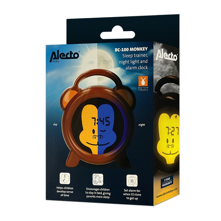 Παιδικό Ρολόι Εκπαίδευσης Ύπνου Alecto Monkey BC-100 245-0023