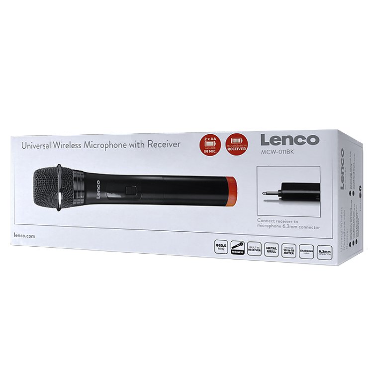 LENCO MCW-011 Ασύρματο Μικρόφωνο 6.3mm 246-0010