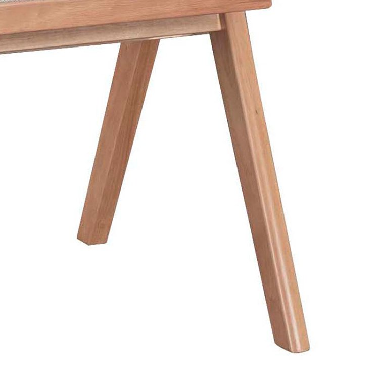 Πολυθρόνα Winslow pakoworld ξύλο rubberwood ανοικτό καρυδί-pvc rattan φυσικό-ύφασμα γκρι 2τμχ 247-000004